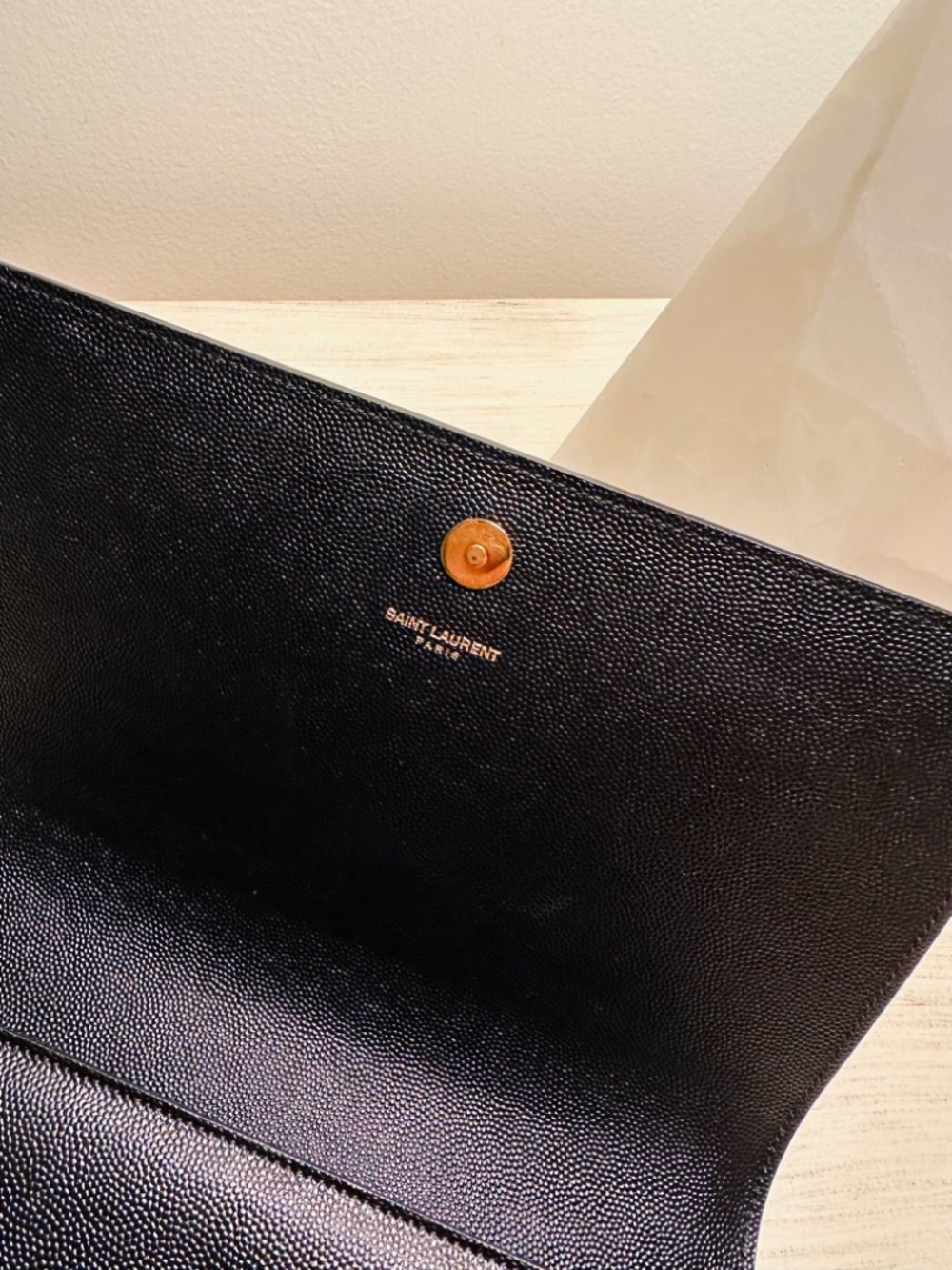 Saint Laurent Kate Clutch - Black - Picture 7 of 12